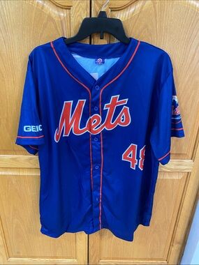 New York Mets Blue Team Baseball Jersey - Men's XL
